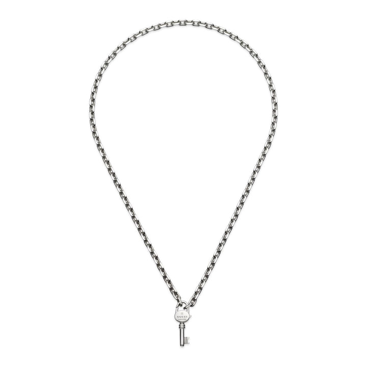Gucci Trademark Silver Key Necklace