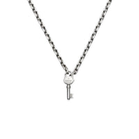 Gucci Trademark Silver Key Necklace