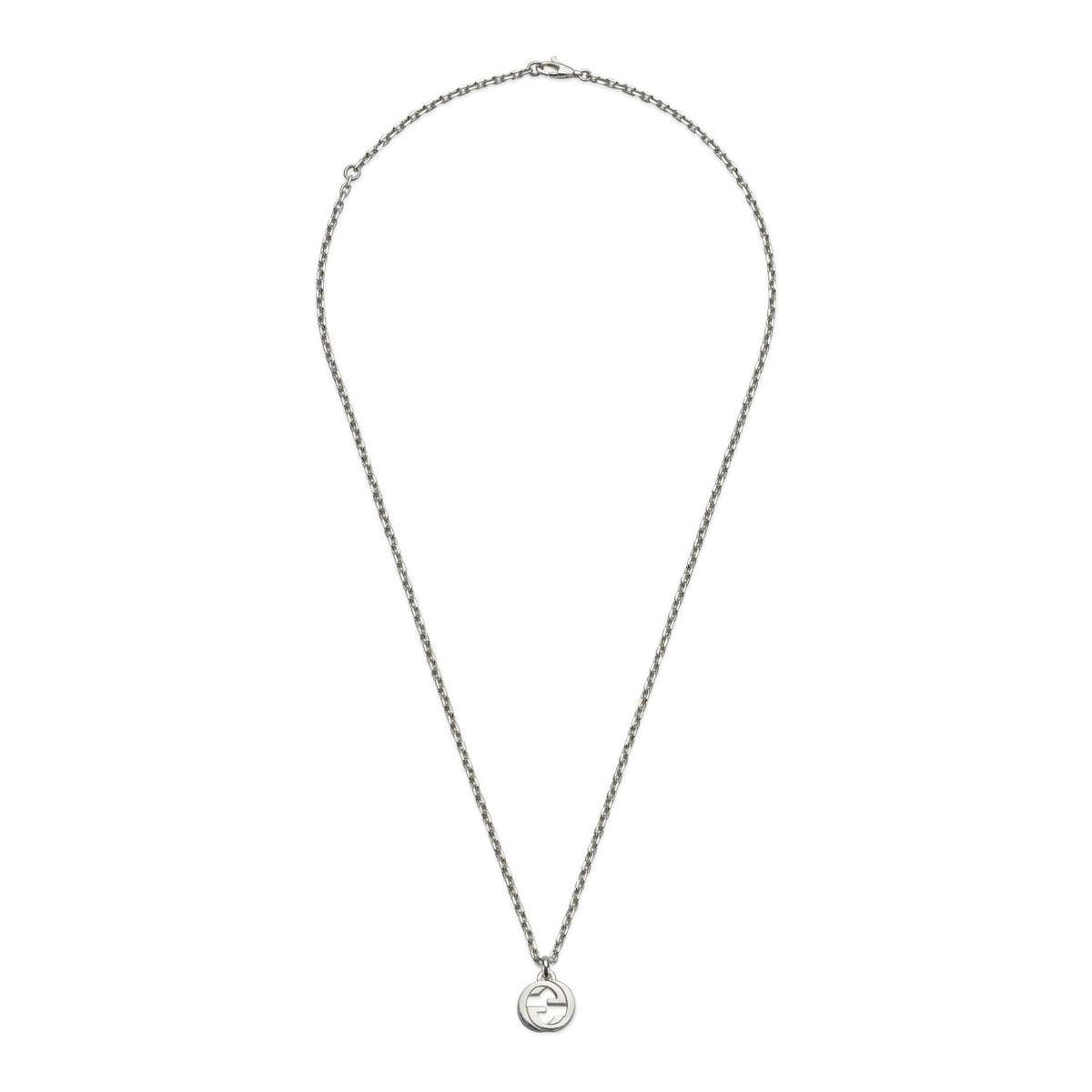 Gucci Interlocking G Silver Necklace 45-50cm - Michael Jones Jeweller