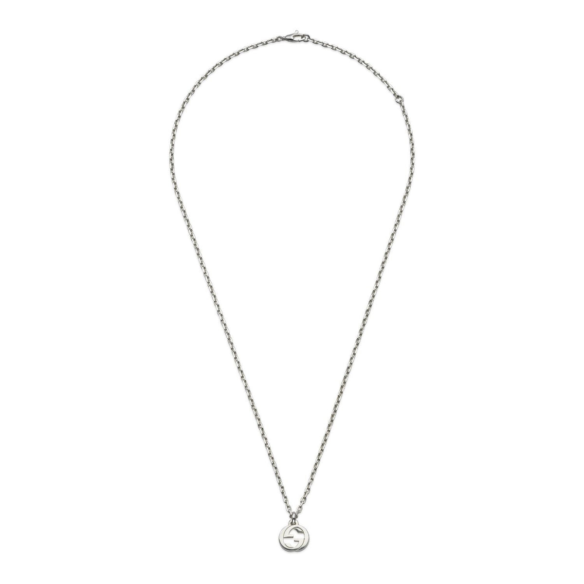 Gucci Interlocking G Silver Necklace 45-50cm - Michael Jones Jeweller