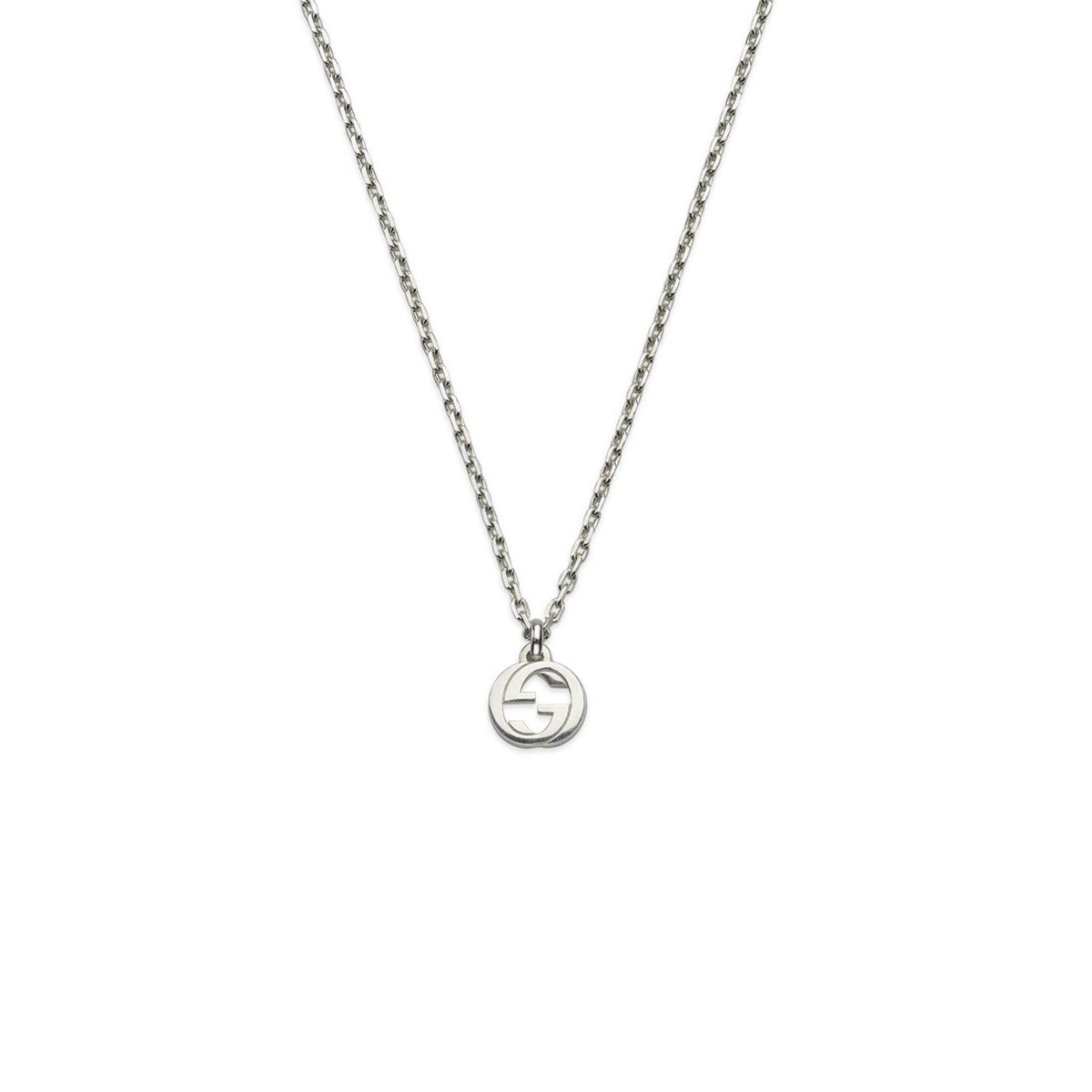 Gucci Interlocking G Silver Necklace 45-50cm - Michael Jones Jeweller