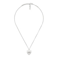 Gucci Blind For Love Silver Heart 50cm Necklace - Michael Jones Jeweller