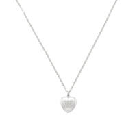 Gucci Blind For Love Silver Heart 50cm Necklace