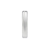 Gucci Interlocking G 4mm Diagonal Silver Ring Size Q-R - Michael Jones Jeweller