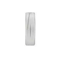 Gucci Interlocking G 6mm Diagonal Silver Ring Size R - Michael Jones Jeweller