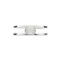 Gucci Interlocking Silver Ring Size S - Michael Jones Jeweller