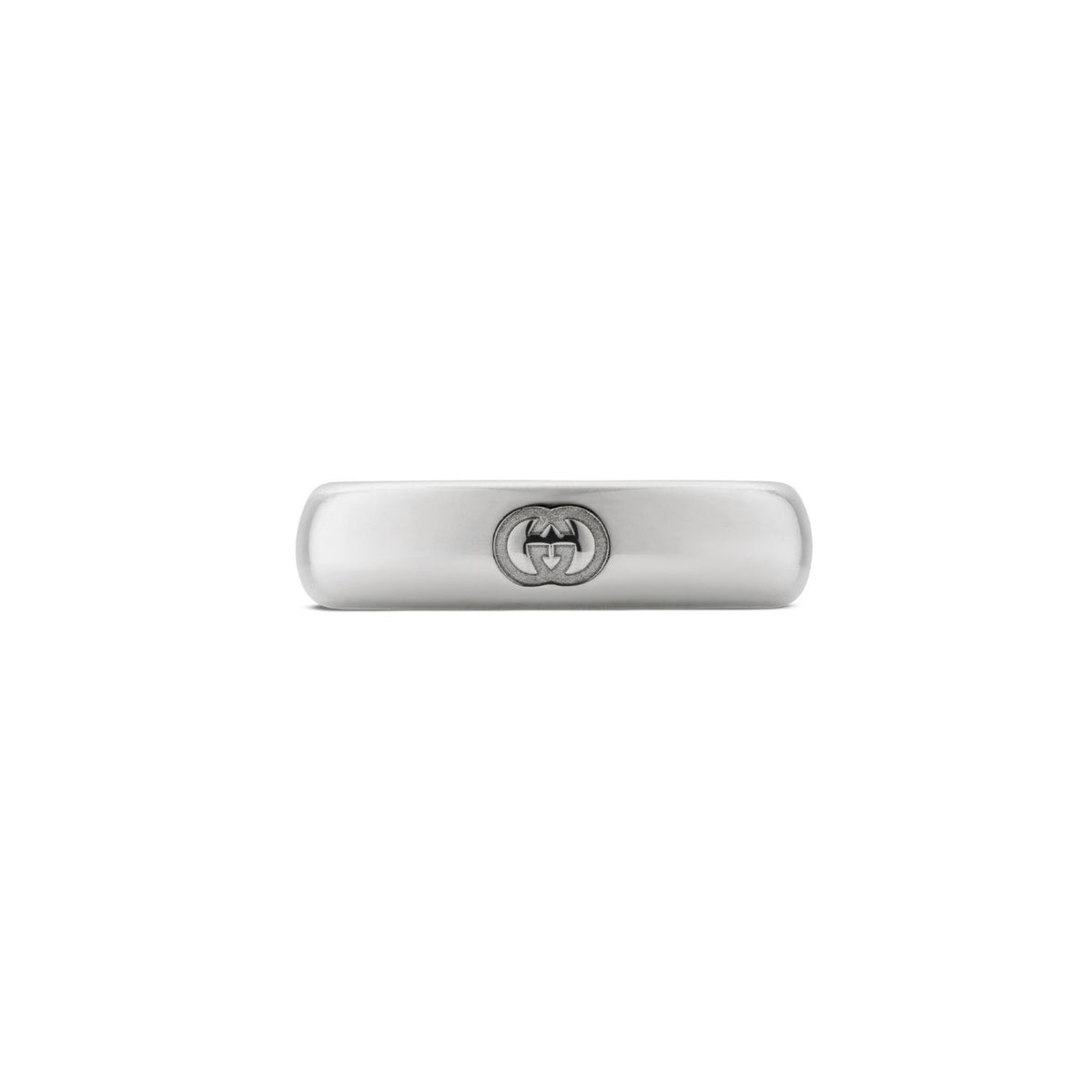 Gucci Blind For Love Silver 5mm Ring Size R - Michael Jones Jeweller