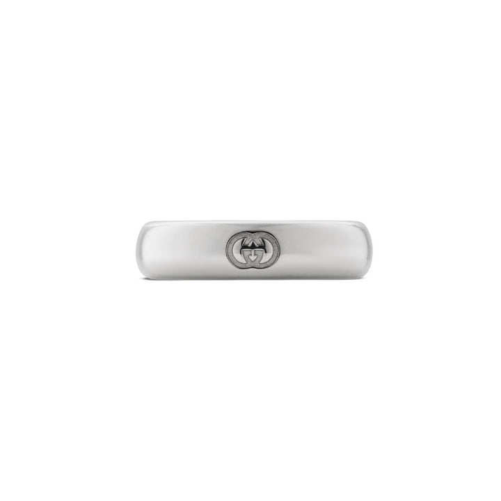 Gucci Blind For Love Silver 5mm Ring Size R
