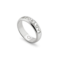 Gucci Blind For Love Silver 5mm Ring Size R - Michael Jones Jeweller