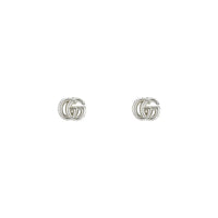 Gucci GG Marmont Silver Stud Earrings - Michael Jones Jeweller