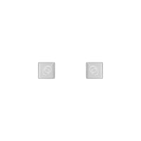 Gucci Interlocking G Silver Stud Earrings 10mm - Michael Jones Jeweller