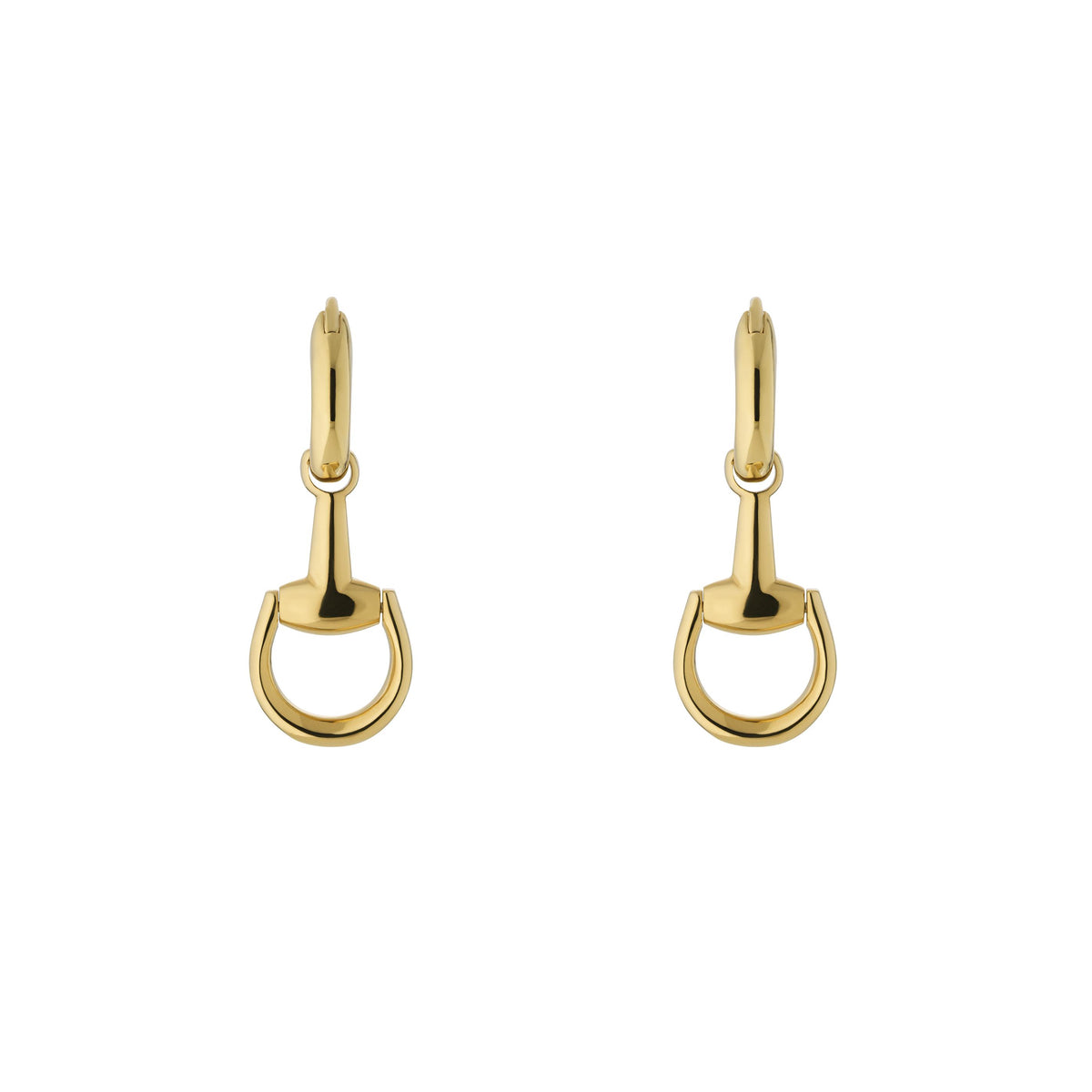 Gucci Horsebit 18ct Yellow Gold Drop Earrings - Michael Jones Jeweller