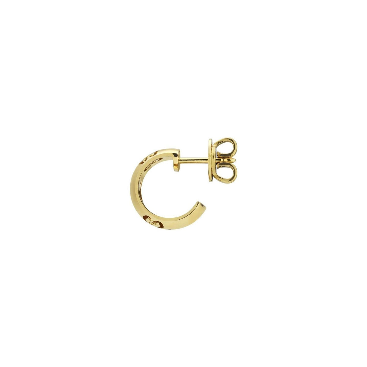 Gucci Icon 18ct Yellow Gold GG Hoop Earrings - Michael Jones Jeweller