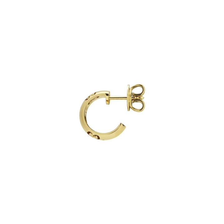 Gucci Icon 18ct Yellow Gold GG Hoop Earrings