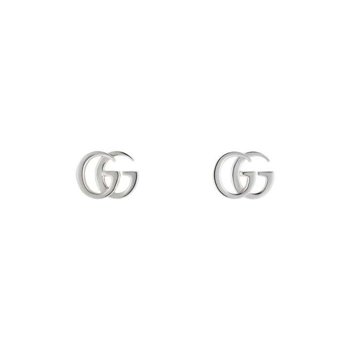 Gucci GG Marmont Silver Stud Earrings