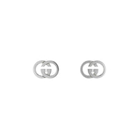 Gucci Interlocking G Silver Stud Earrings
