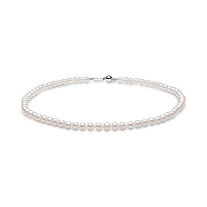 Yoko Classic Freshwater Pearl 18ct White Gold Necklace