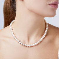 Yoko Classic 7mm Freshwater Pearl 18ct White Gold Necklace