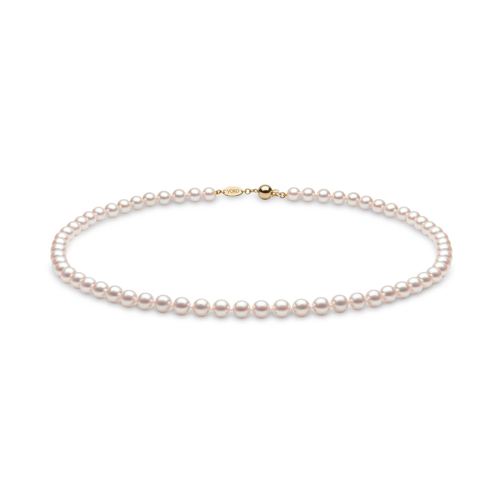 Yoko Classic Akoya Pearl 18ct Yellow Gold Necklace