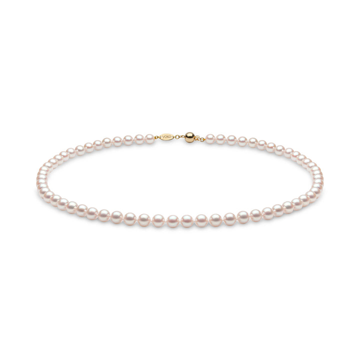 Yoko Classic Akoya Pearl 18ct Yellow Gold Necklace