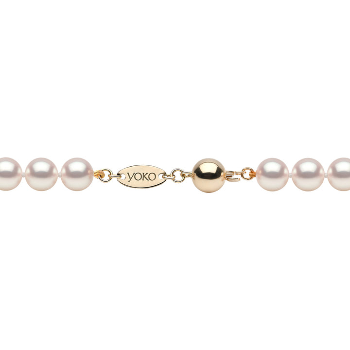 Yoko Classic Akoya Pearl 18ct Yellow Gold Necklace