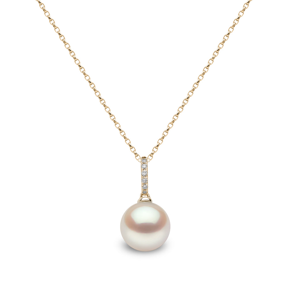 Yoko Classic Freshwater Pearl 18ct Yellow Gold Drop Pendant