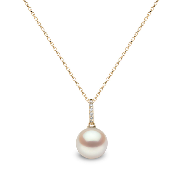 Yoko Classic Freshwater Pearl 18ct Yellow Gold Drop Pendant