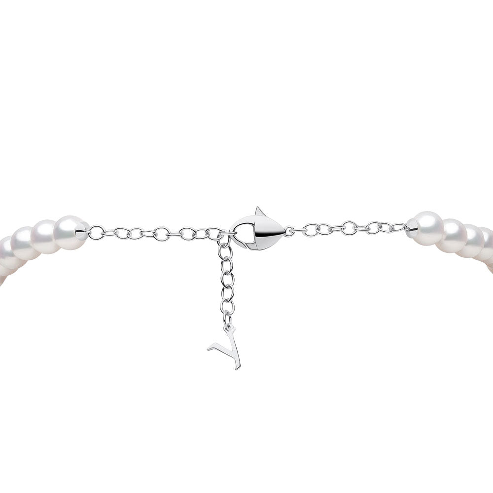 Yoko O by Yoko Freshwater Pearl & Diamond 18ct White Gold Strand Necklace