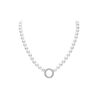 Yoko O by Yoko Freshwater Pearl & Diamond 18ct White Gold Strand Necklace