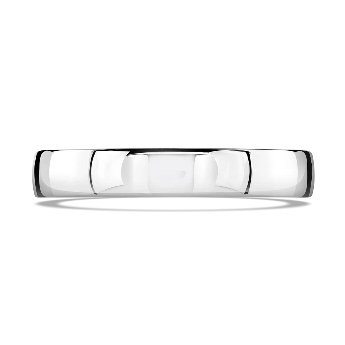 4mm Contemporary Court Palladium 500 Wedding Ring by Brown & Newirth - Michael Jones Jeweller