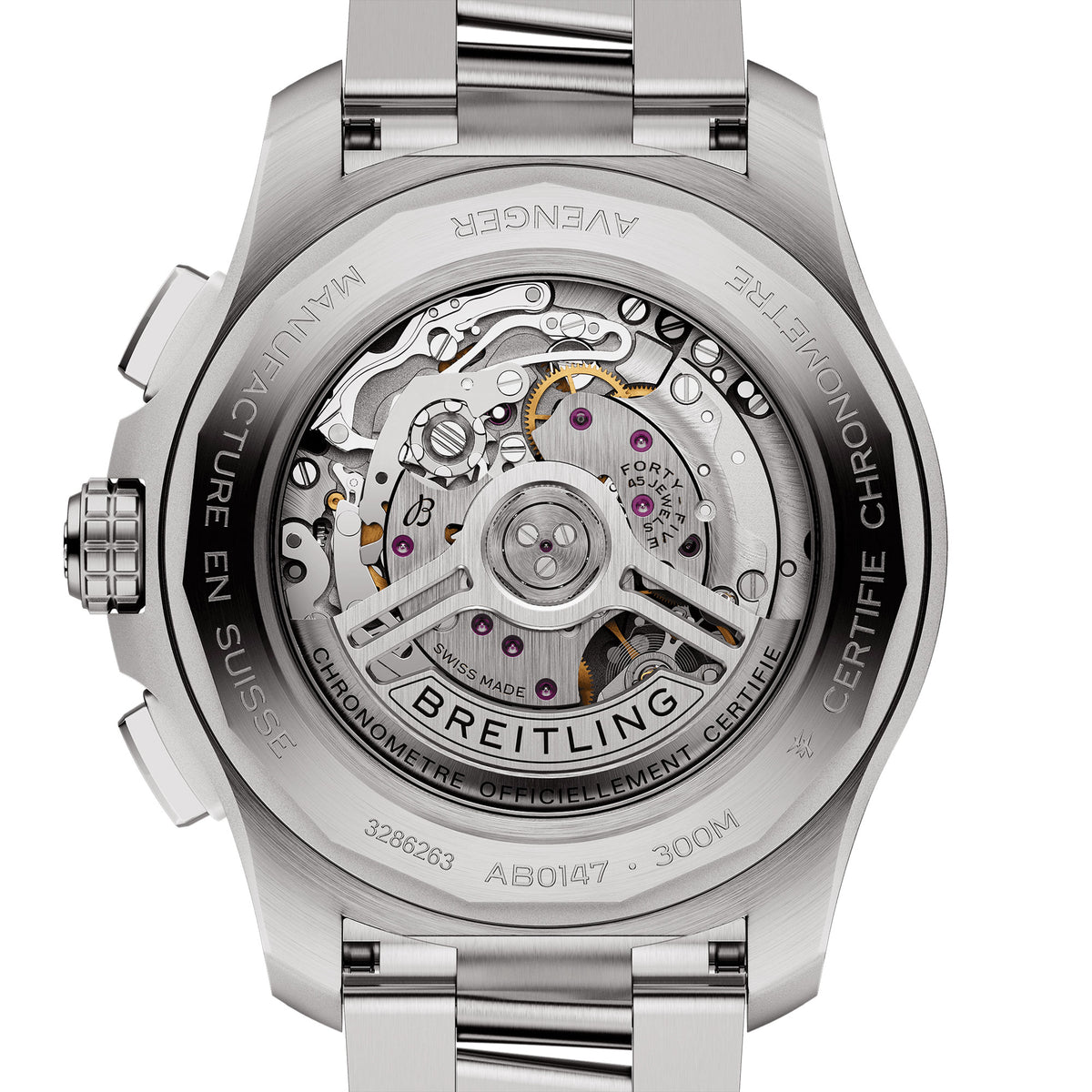 Breitling Avenger B01 Chronograph 44mm Automatic Watch AB0147101B1A1 - Michael Jones Jeweller