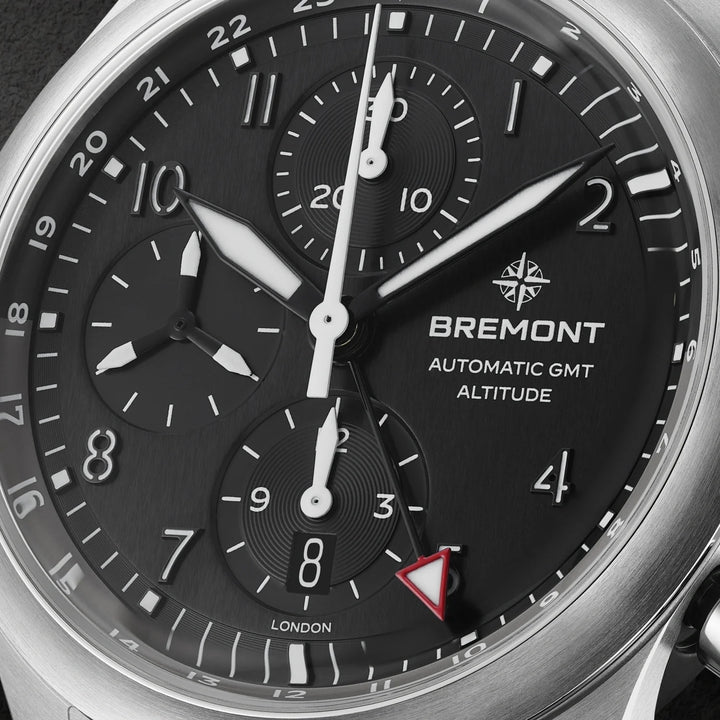 Bremont Altitude 42mm Chronograph GMT Automatic Watch ALT42-CHR-G-SS-BK-B