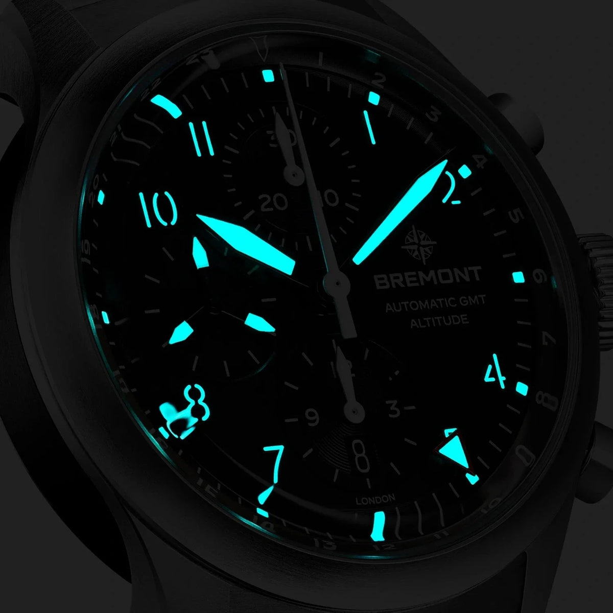 Bremont Altitude 42mm Chronograph GMT Automatic Watch ALT42-CHR-G-SS-BK-B - Michael Jones Jeweller