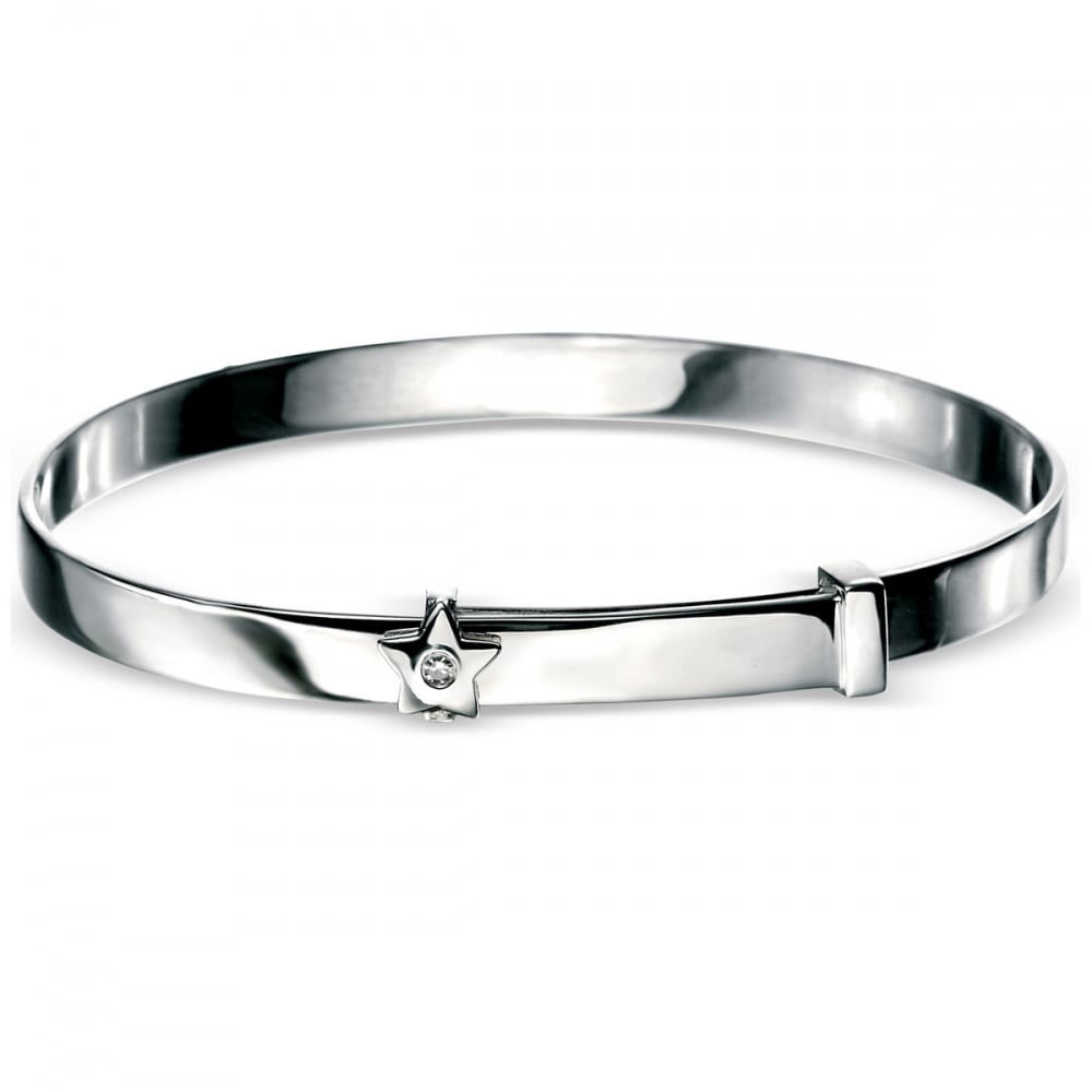 Childs D for Diamond Star Baby Bangle - Michael Jones Jeweller