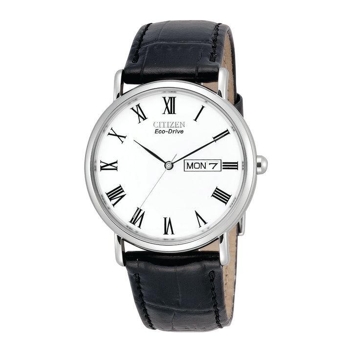 Citizen Eco-Drive Leather Strap Watch BM8240-11A