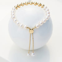 Yana Nesper Akoya Pearl 18ct Yellow Gold Bead Transformable Bracelet - Michael Jones Jeweller