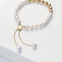 Yana Nesper Akoya Pearl 18ct Yellow Gold Bead Transformable Bracelet - Michael Jones Jeweller