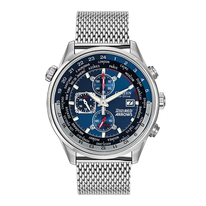 Citizen Eco-Drive Red Arrows Chronograph Steel Watch CA0081-78L