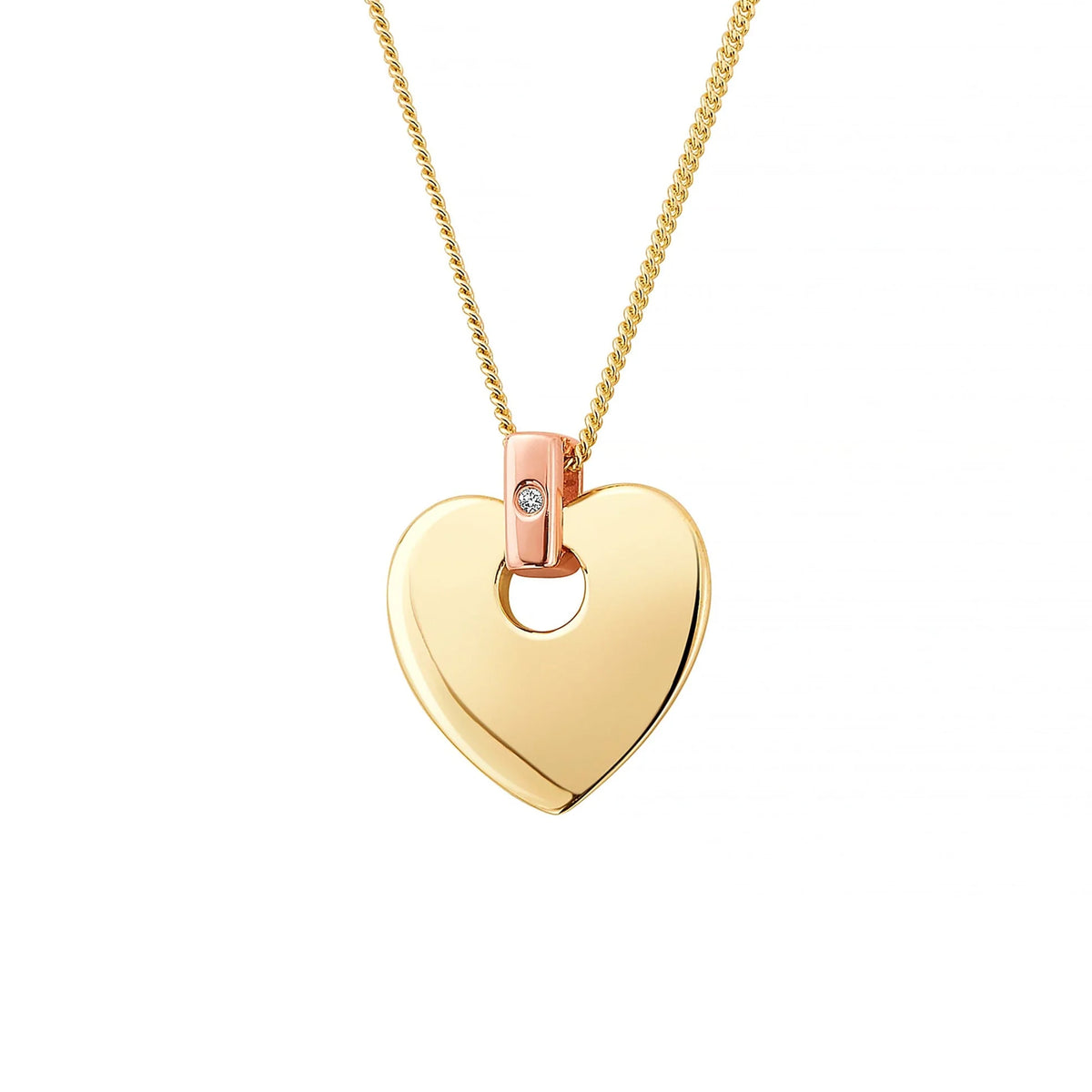 Clogau Cariad® 9ct Solid Gold Pendant with Diamond - Michael Jones Jeweller