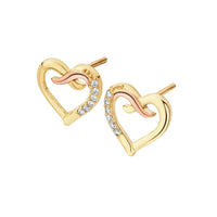 Clogau Forever Yours 9ct Solid Gold Kiss Stud Earrings with Diamonds CGKDSE - Michael Jones Jeweller