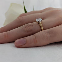 Classic Oval Solitaire 0.70ct G VS1 Diamond Yellow Gold/Platinum Ring