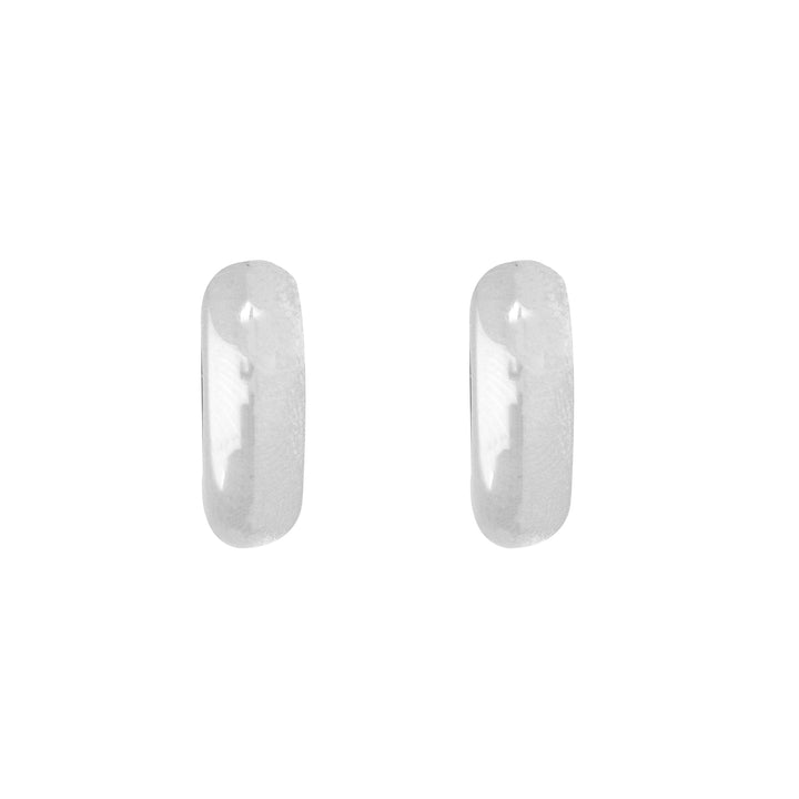 Small 9ct White Gold Hoop Earrings