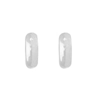 Small 9ct White Gold Hoop Earrings