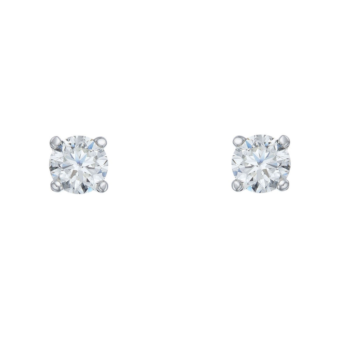 Diamond 0.60ct 18ct White Gold Stud Earrings - Michael Jones Jeweller