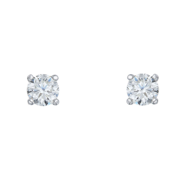 Diamond 0.60ct 18ct White Gold Stud Earrings - Michael Jones Jeweller