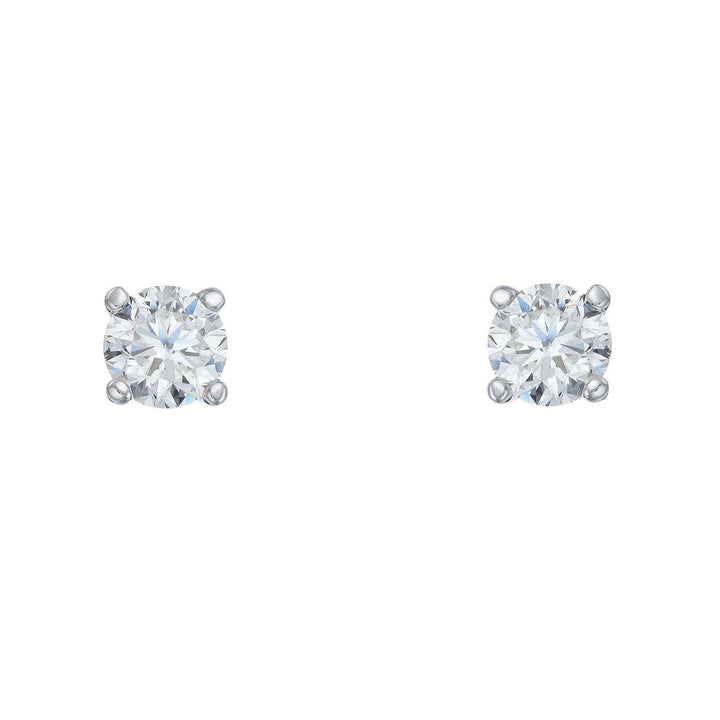 Diamond 0.61ct 18ct White Gold Stud Earrings