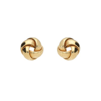 Four Strand 9ct Yellow Gold Knot Stud Earrings