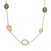 Multi Gemstone 9ct Yellow Gold Necklace