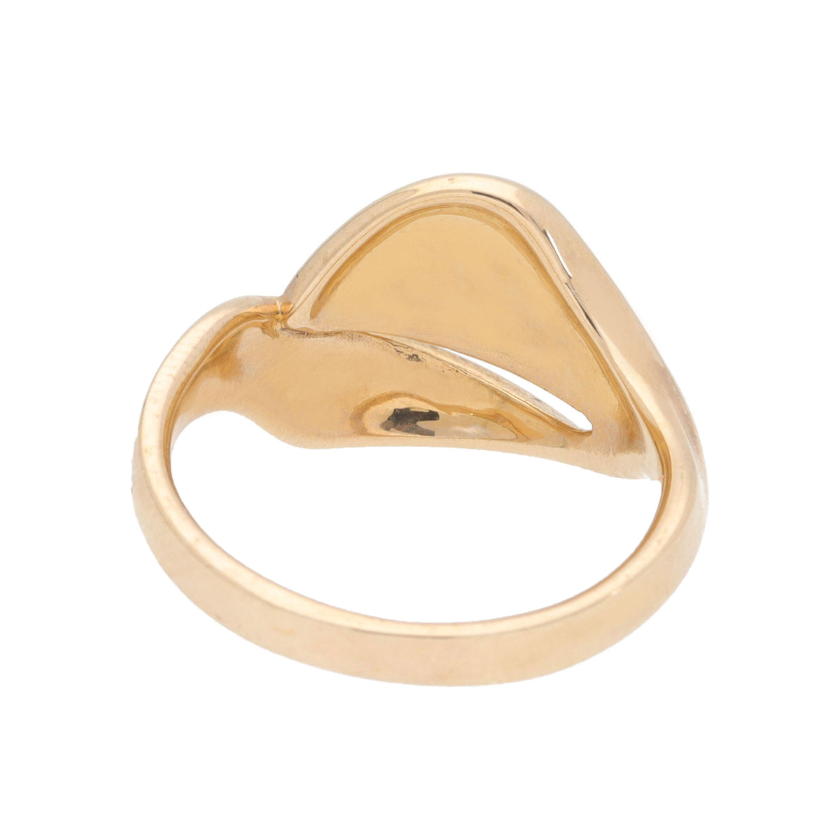 Polished 9ct Yellow Gold Split Blade Ring (P) - Michael Jones Jeweller