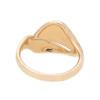Polished 9ct Yellow Gold Split Blade Ring (P)